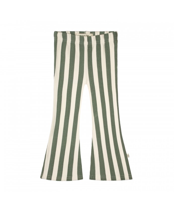 Your Whishes  Bold Stripes Flared Legging 